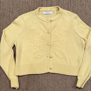 Primark Soft Yellow Floral Cardigan